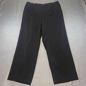 Briggs Women's Dress Pants Black Polyester Pull On Size 20WS Pockets
